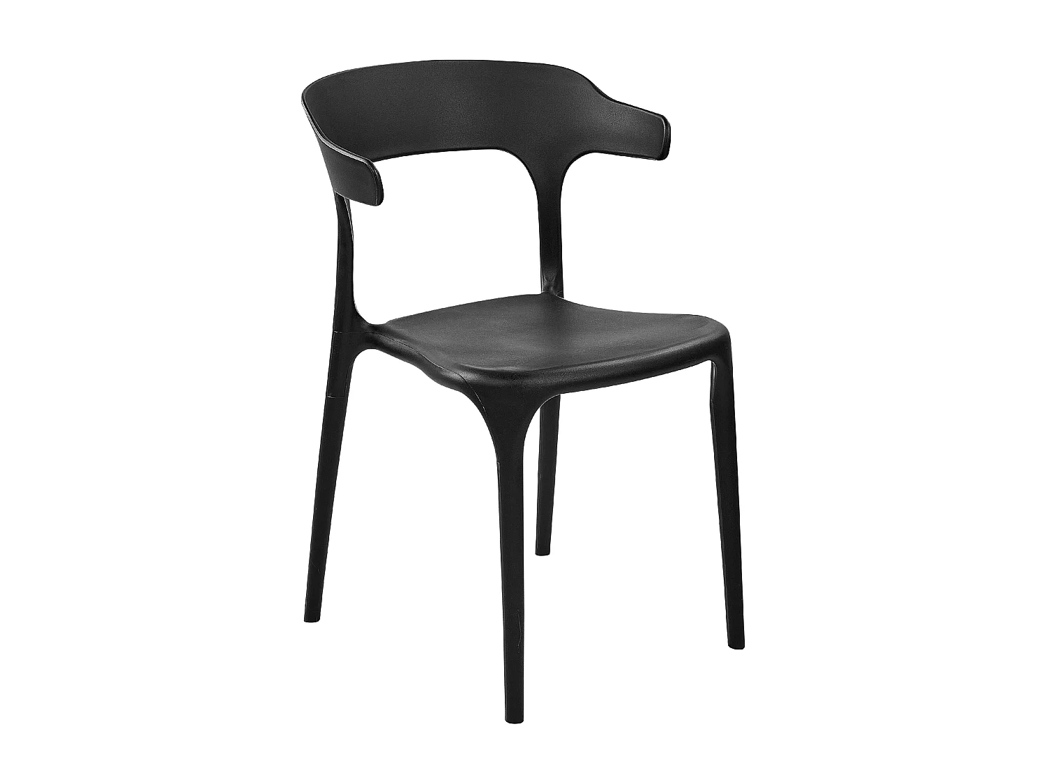 Lot de 8 chaises de salle à manger GUBBIO Noir