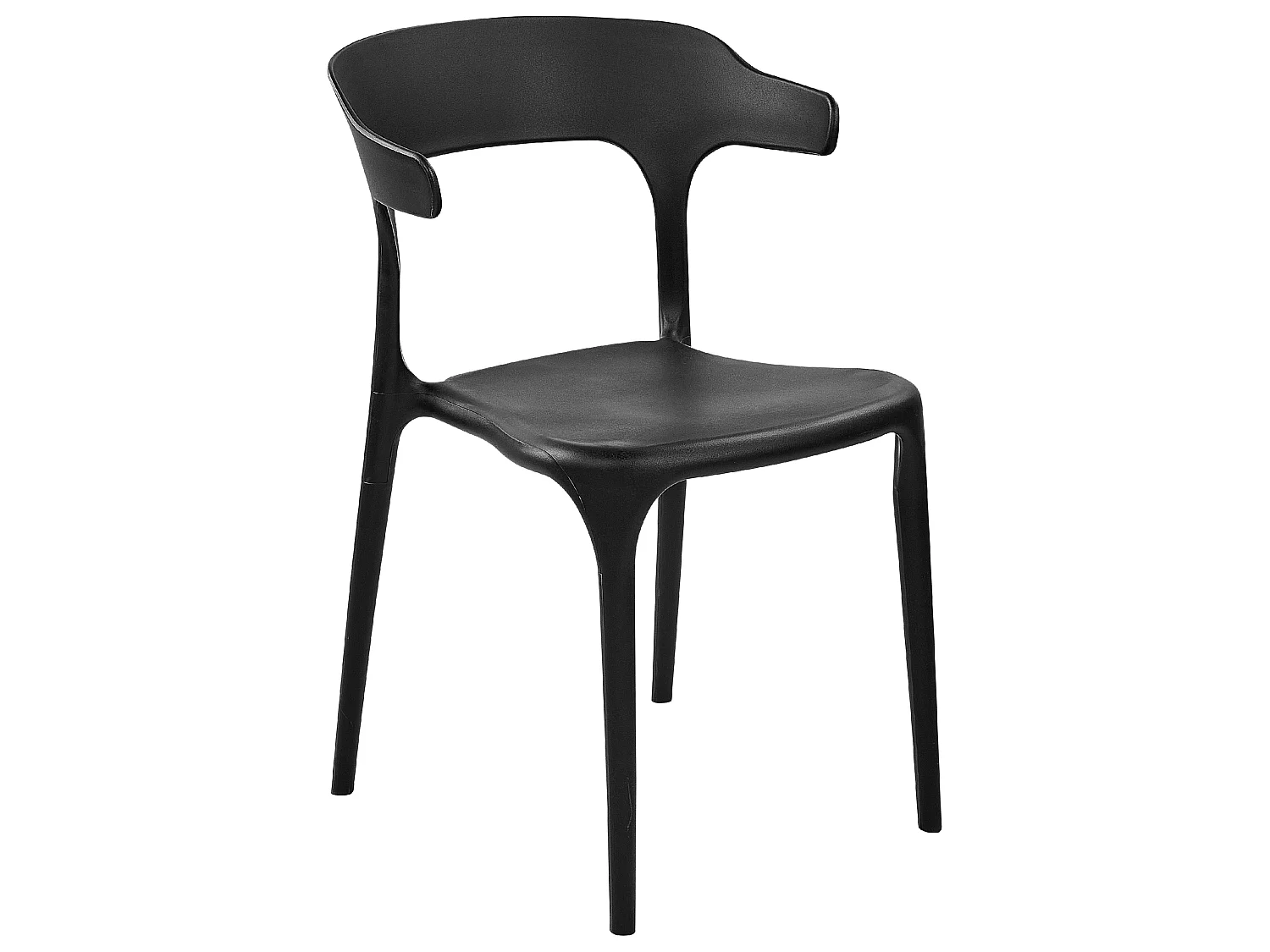 Lot de 8 chaises de salle à manger GUBBIO Noir