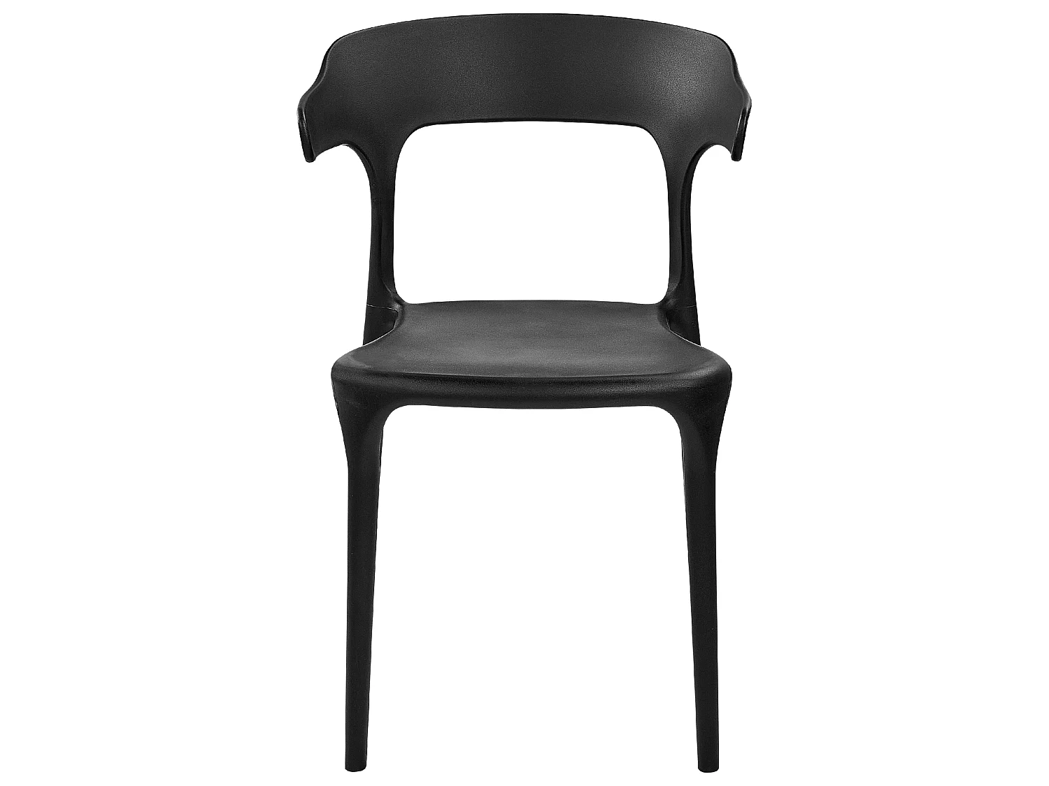 Lot de 8 chaises de salle à manger GUBBIO Noir