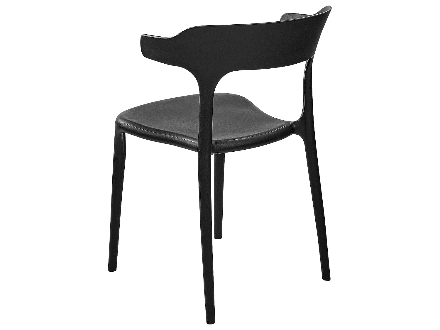 Lot de 8 chaises de salle à manger GUBBIO Noir