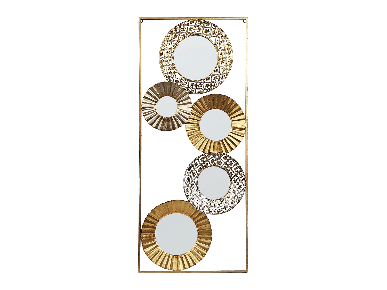 Decoración de pared MAICOBA 90 cm Metal Dorado