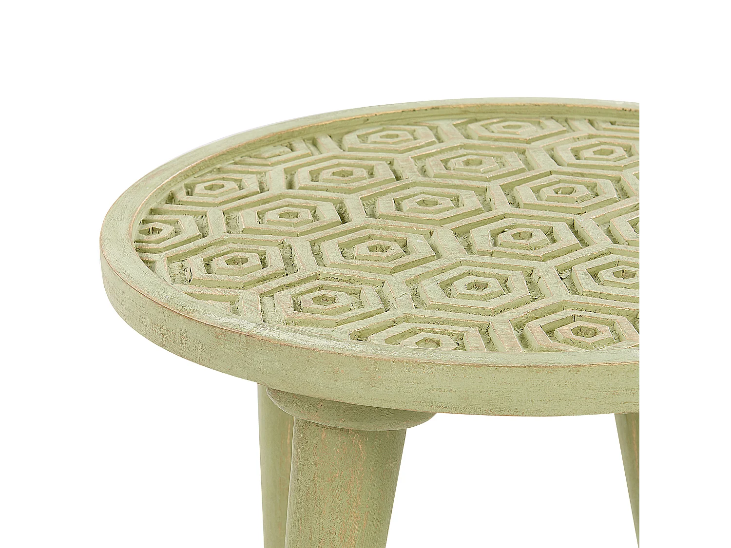 Conjunto de 2 mesas de apoio MAHARO Mangueira de mangueira Verde claro