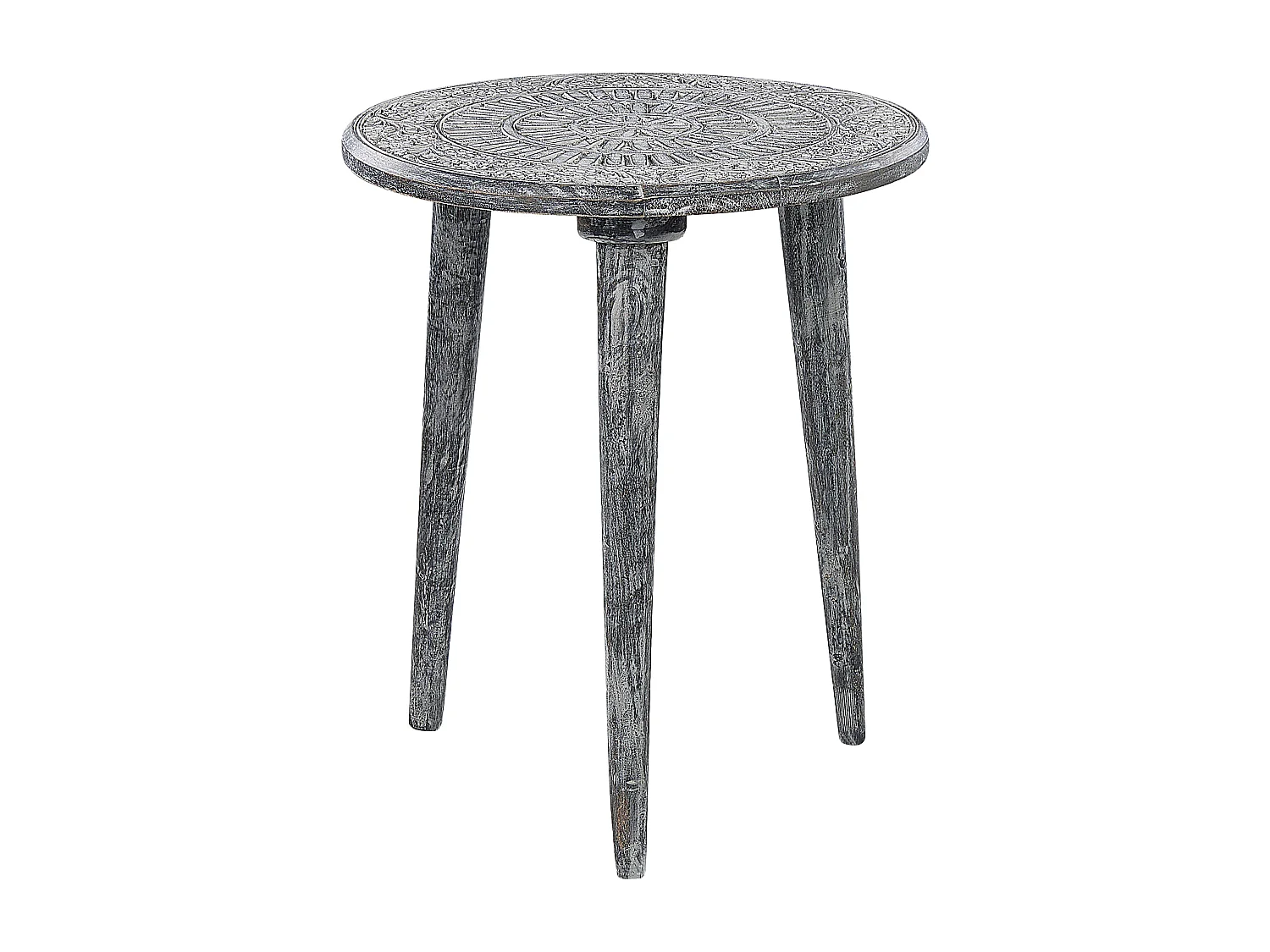 Lot de 2 tables d'appoint JATRA Bois de manguier Gris