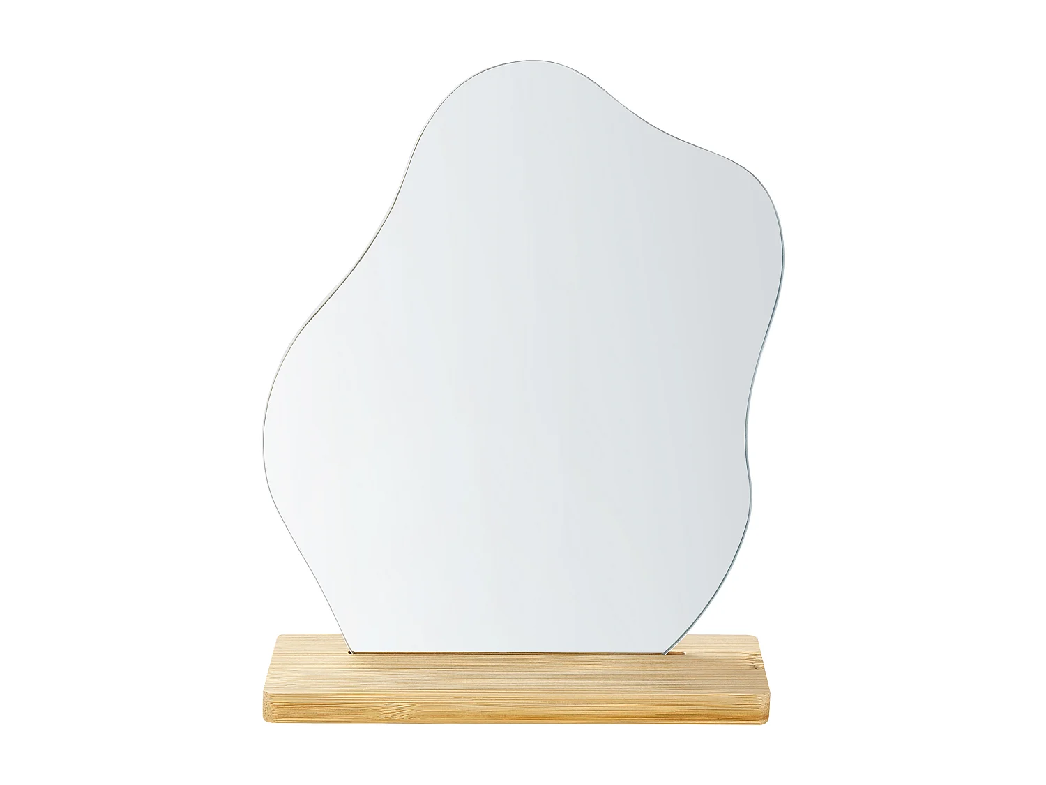 Standspiegel LOZERE 19 cm 22 cm Hellbraun