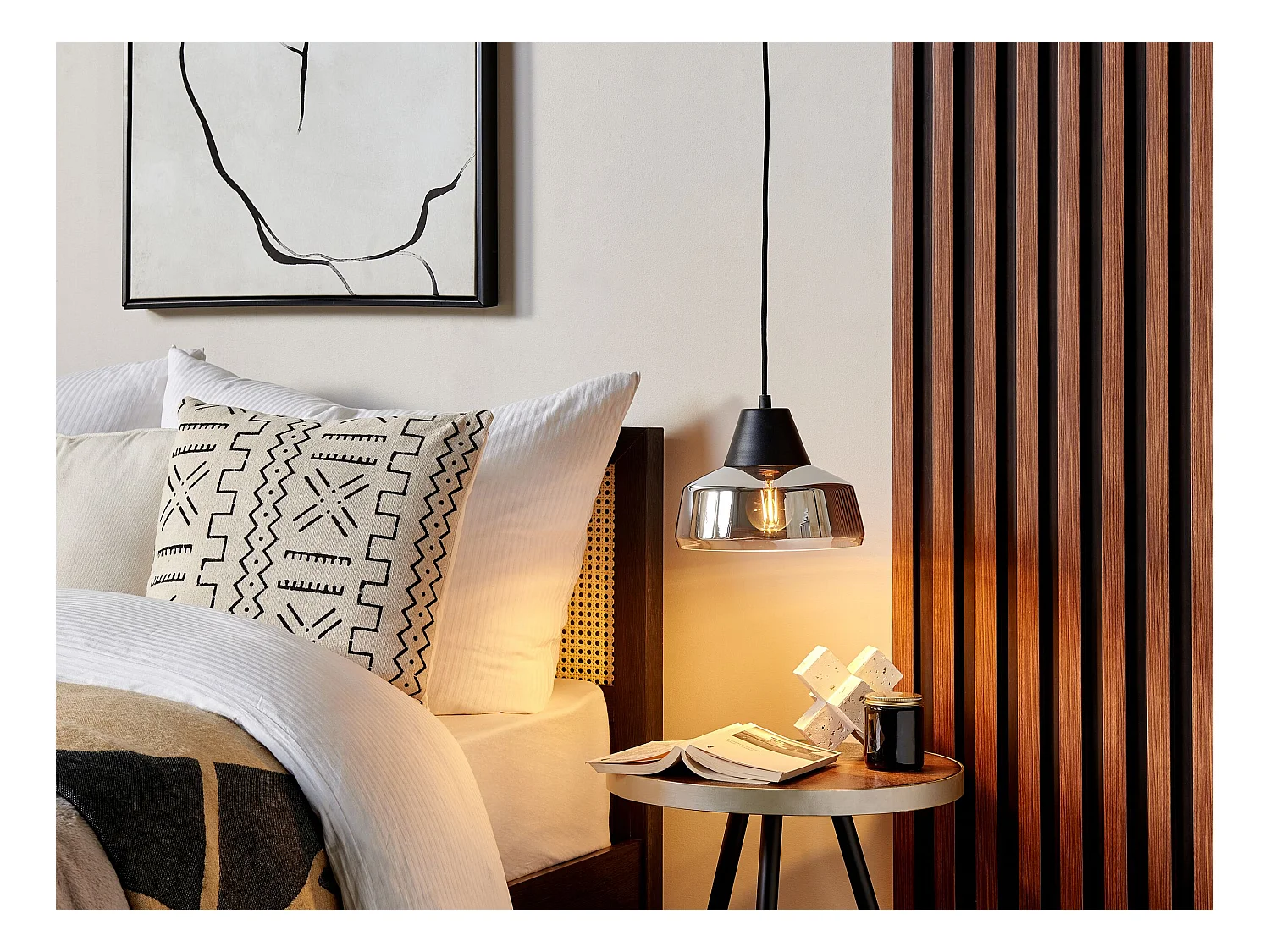 Hanglamp TALPARO Glas Zilver