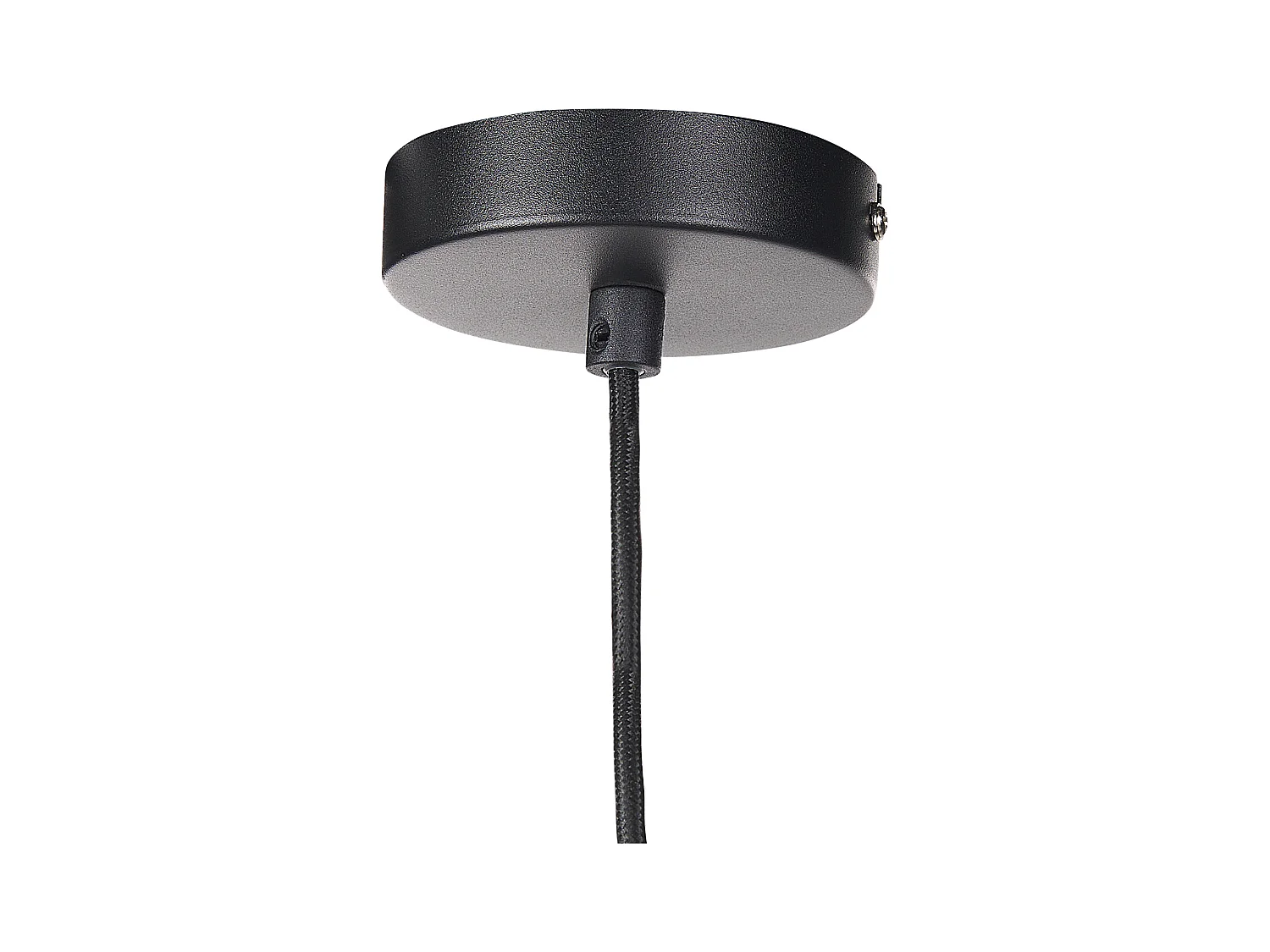 Hängelampe aus Rauchglas und Eisen schwarz / gold modern Talparo