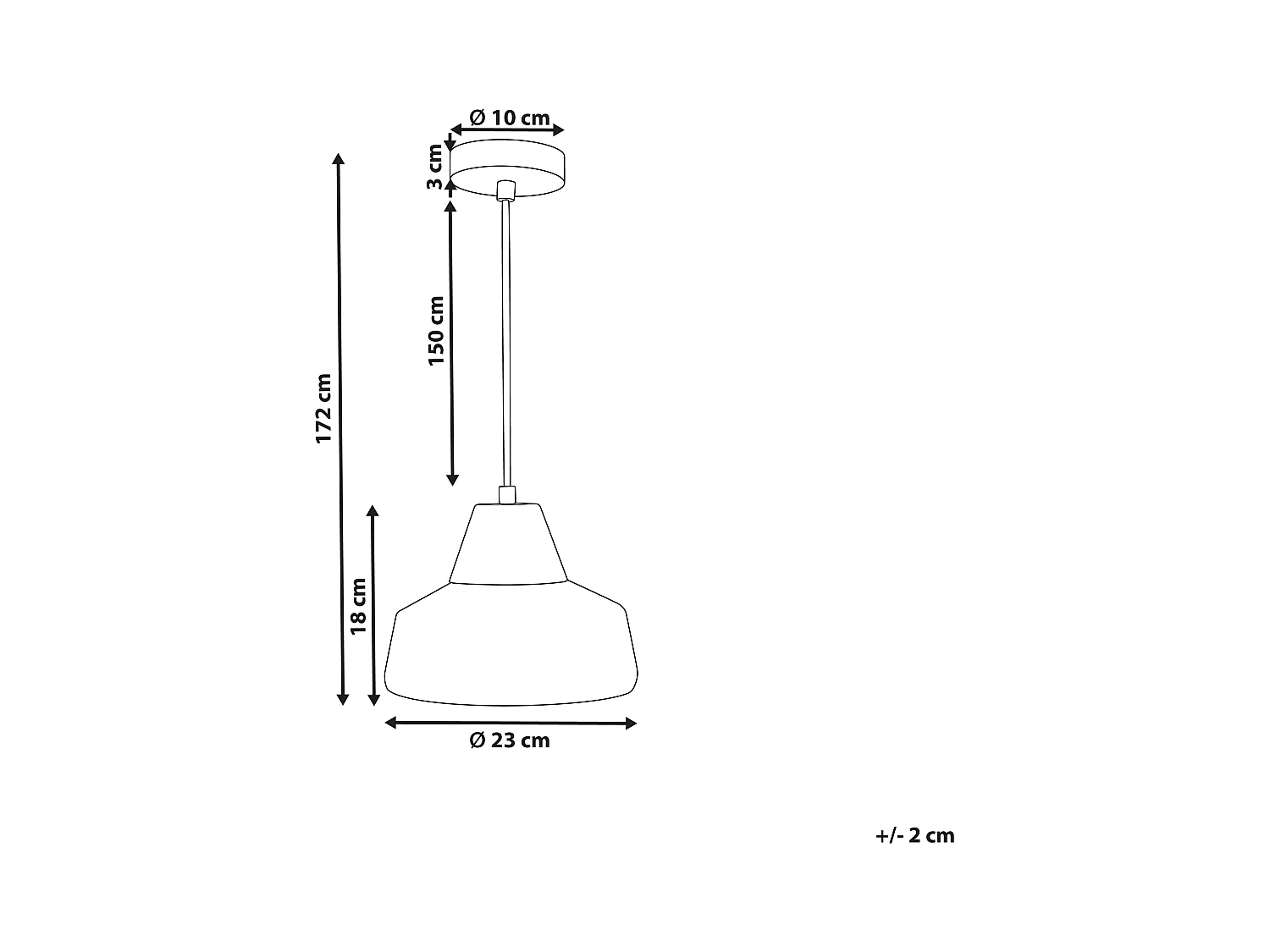 Lampe suspension TALPARO Verre Doré