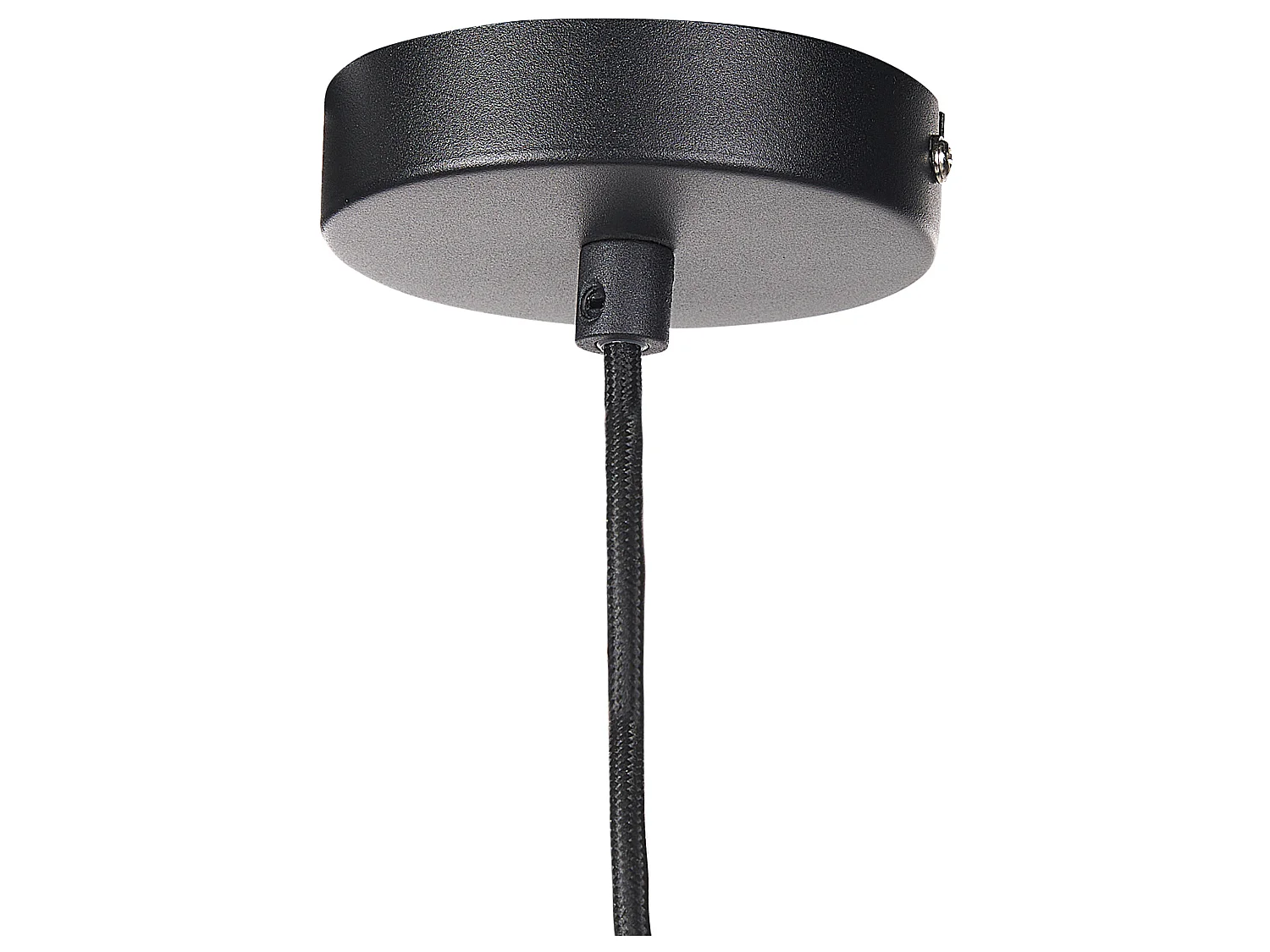 Hängelampe aus Rauchglas und Eisen schwarz / gold modern Talparo