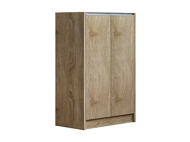 Mobile per scarpe PARRA, 2 porte, colore rovere sonoma