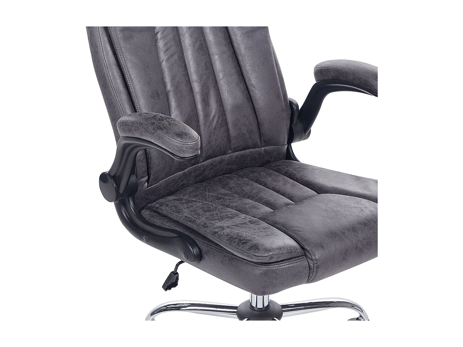 Directeursstoel Kunstleer Grafietgrijs SUBLIME