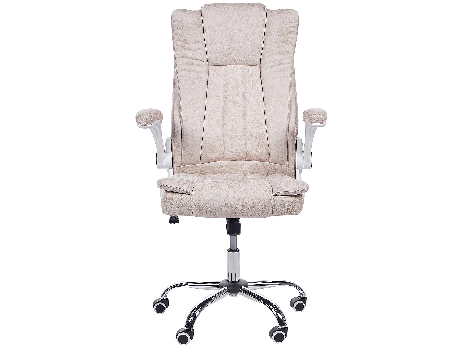 Bürostuhl Kunstleder hellbeige höhenverstellbar SUBLIME
