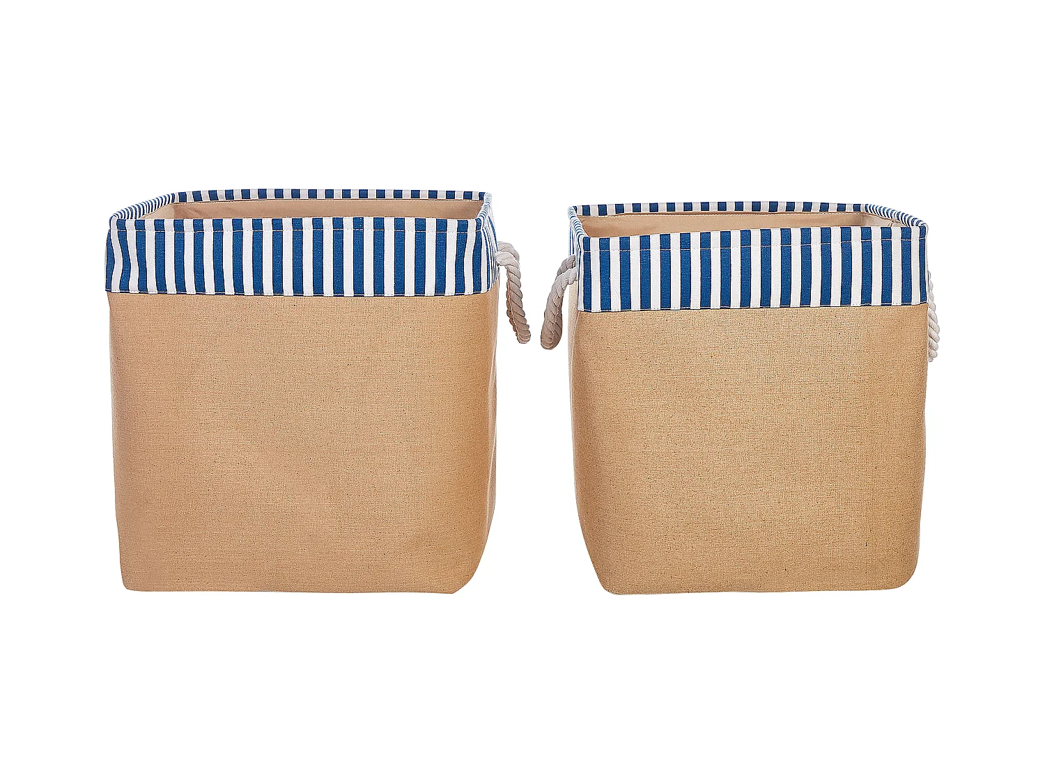 Lot de 2 paniers TUGUL Coton Beige