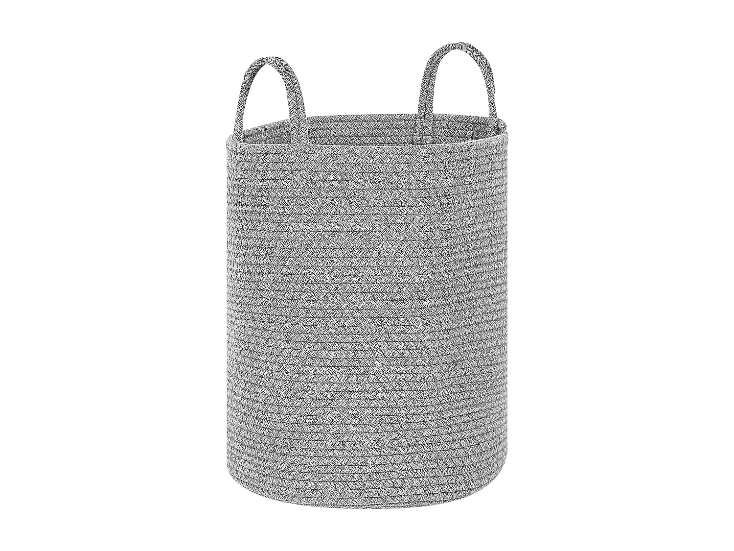 Conjunto de 2 cestos SARYK Algodão Cinzento