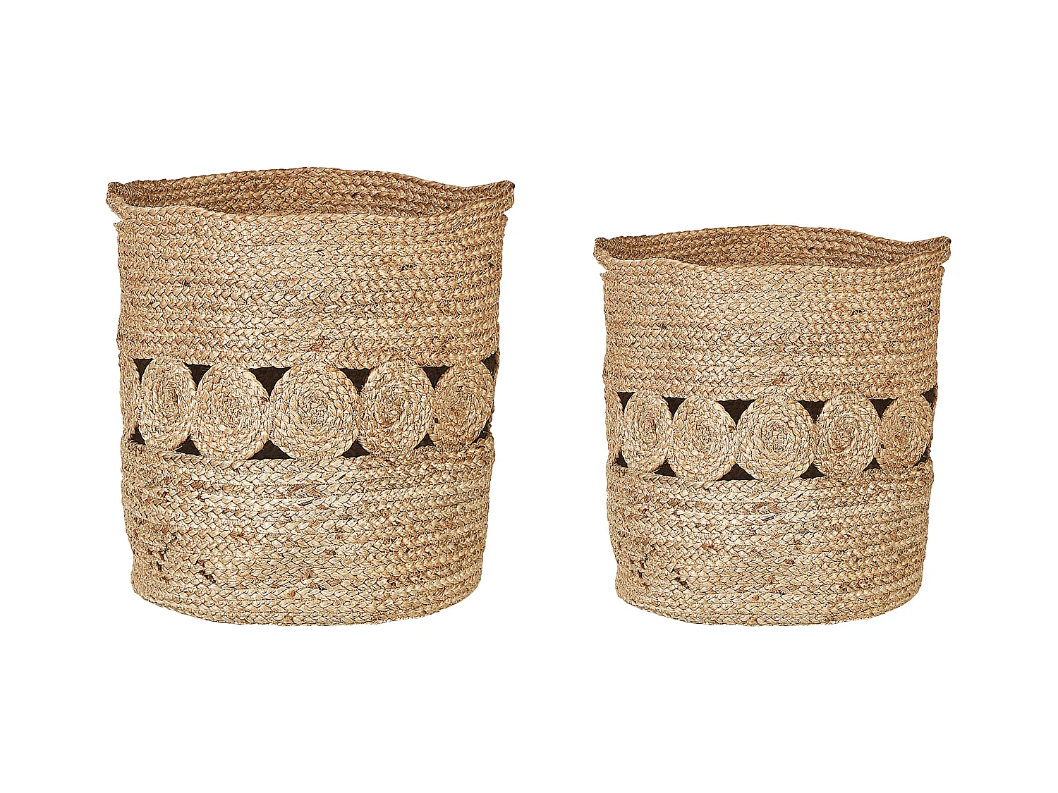 Conjunto de 2 cestos ALANG Juta Natural