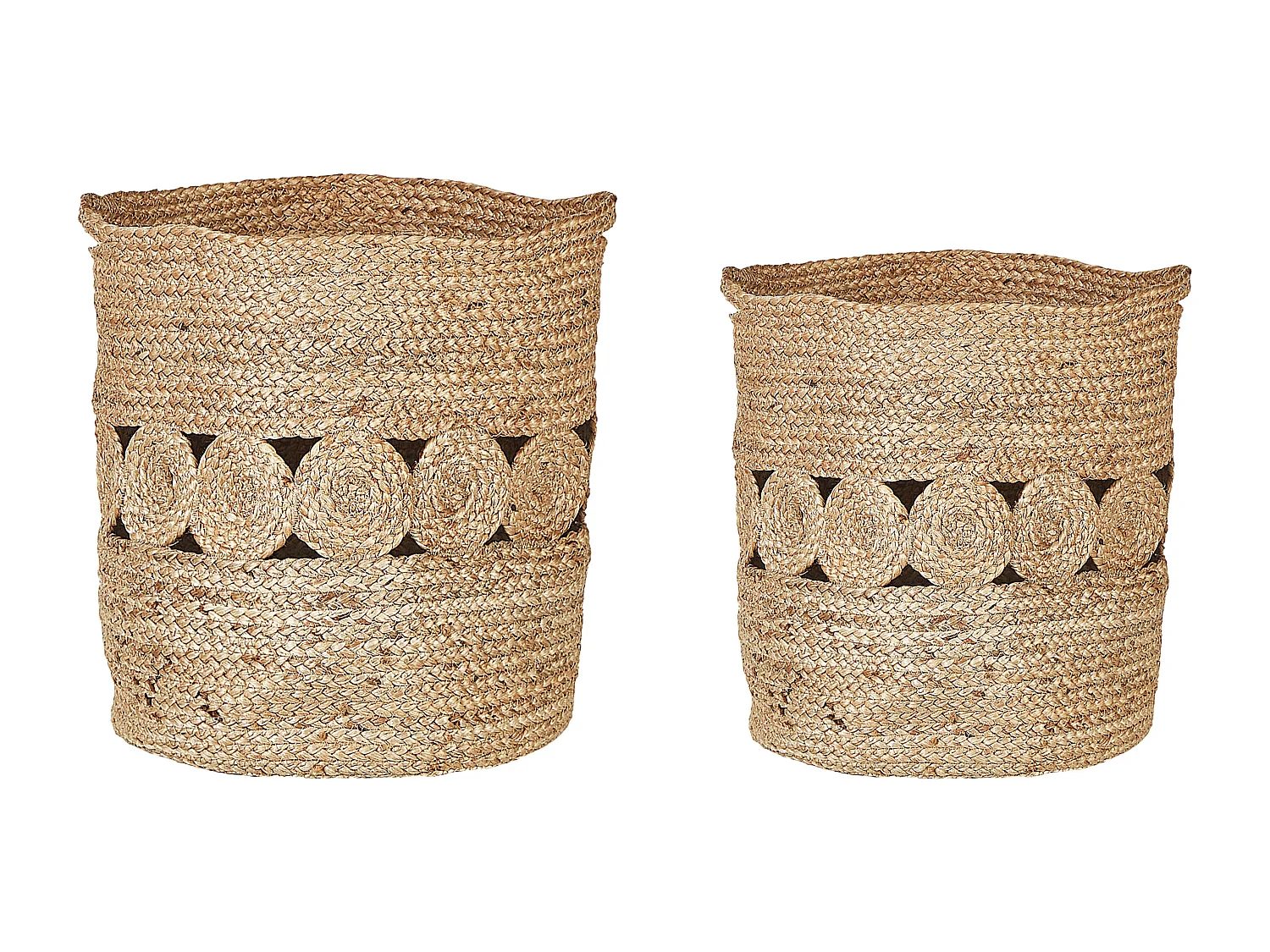 Conjunto de 2 cestos ALANG Juta Natural