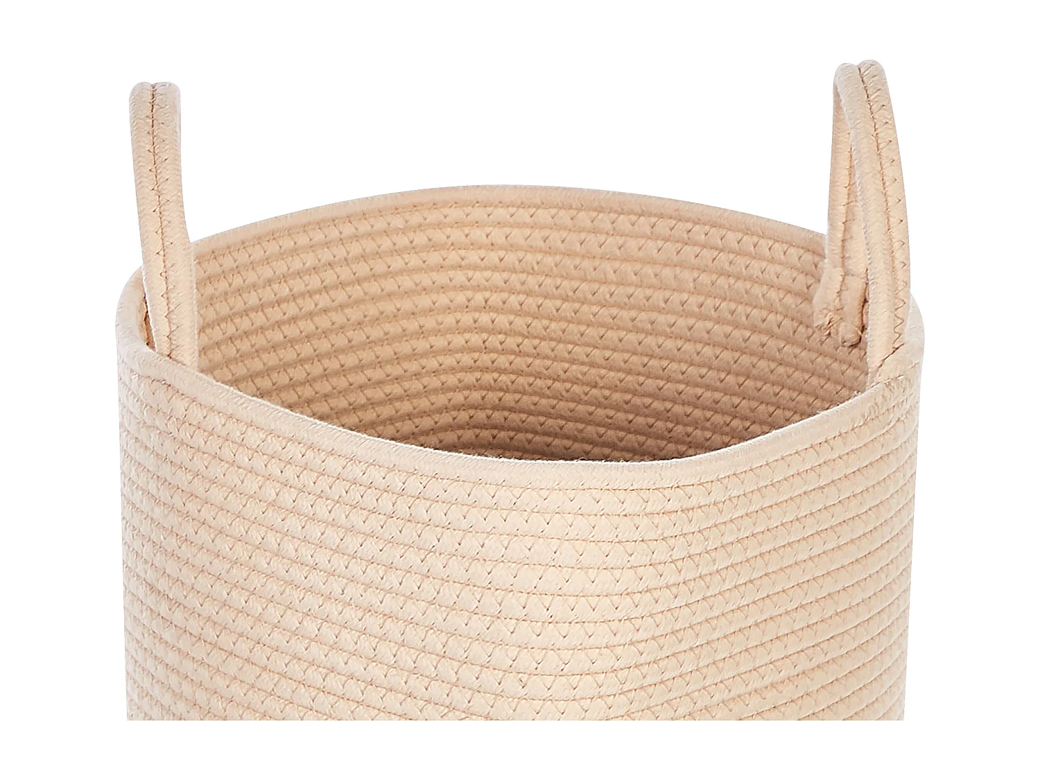 Lot de 2 paniers SARYK Coton Beige clair