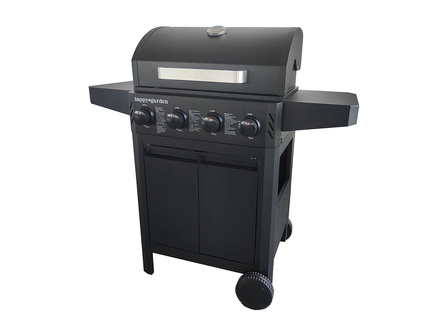 Barbecue au gaz IZALCO - 4 brûleurs 10kW - HAPPY GARDEN