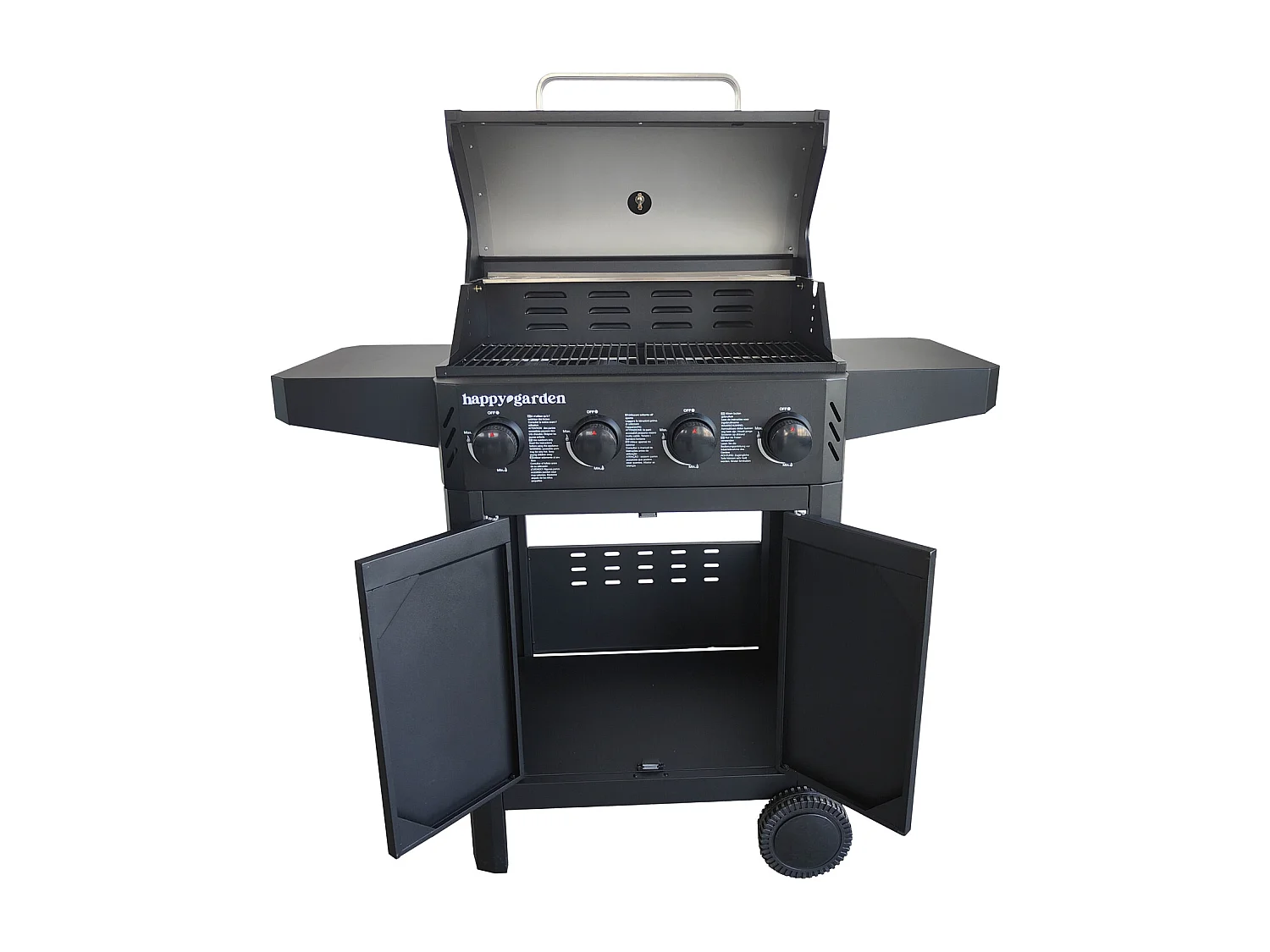 Barbecue au gaz IZALCO - 4 brûleurs 10kW - HAPPY GARDEN