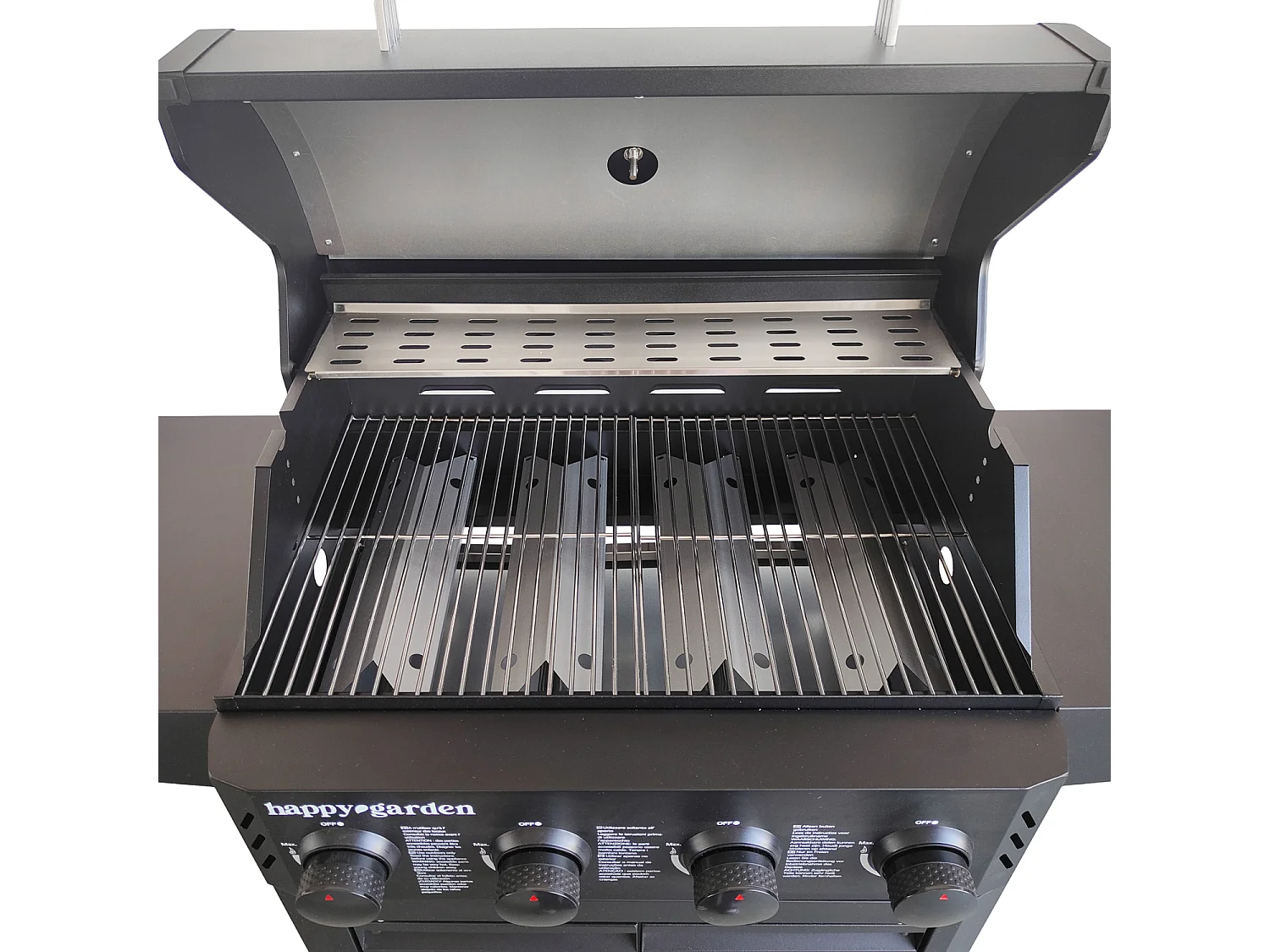 Barbecue au gaz IZALCO - 4 brûleurs 10kW - HAPPY GARDEN