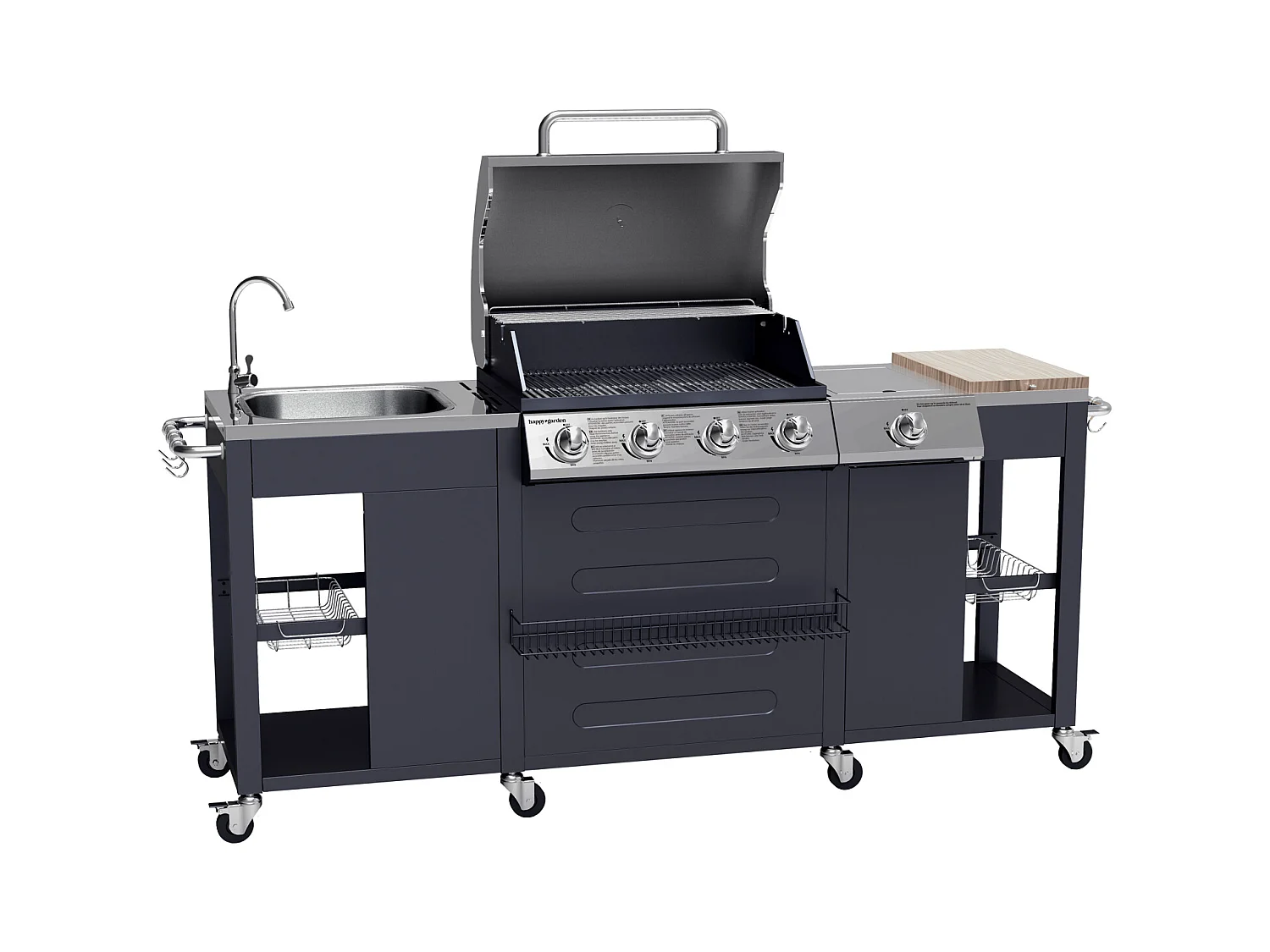 Cocina exterior TEXAS 4+1 quemadores - HAPPY GARDEN