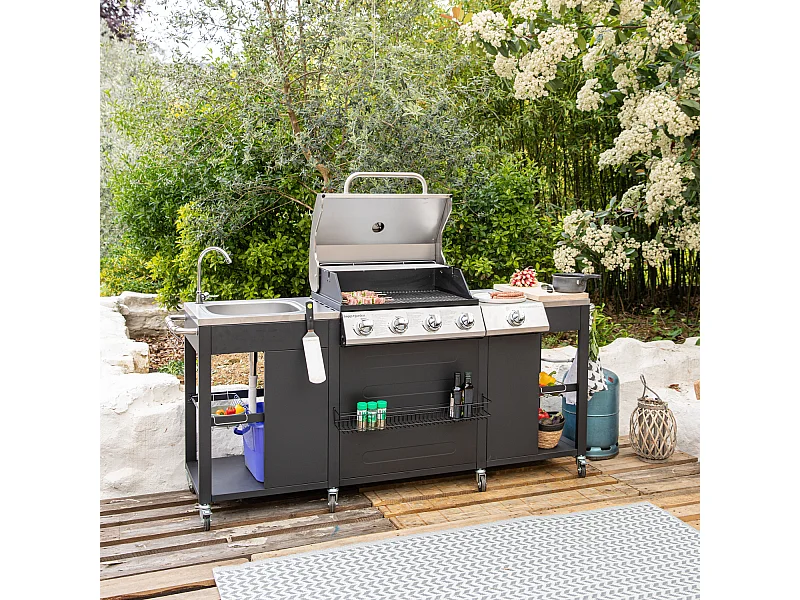 Buitenkeuken TEXAS - 4+1 branders