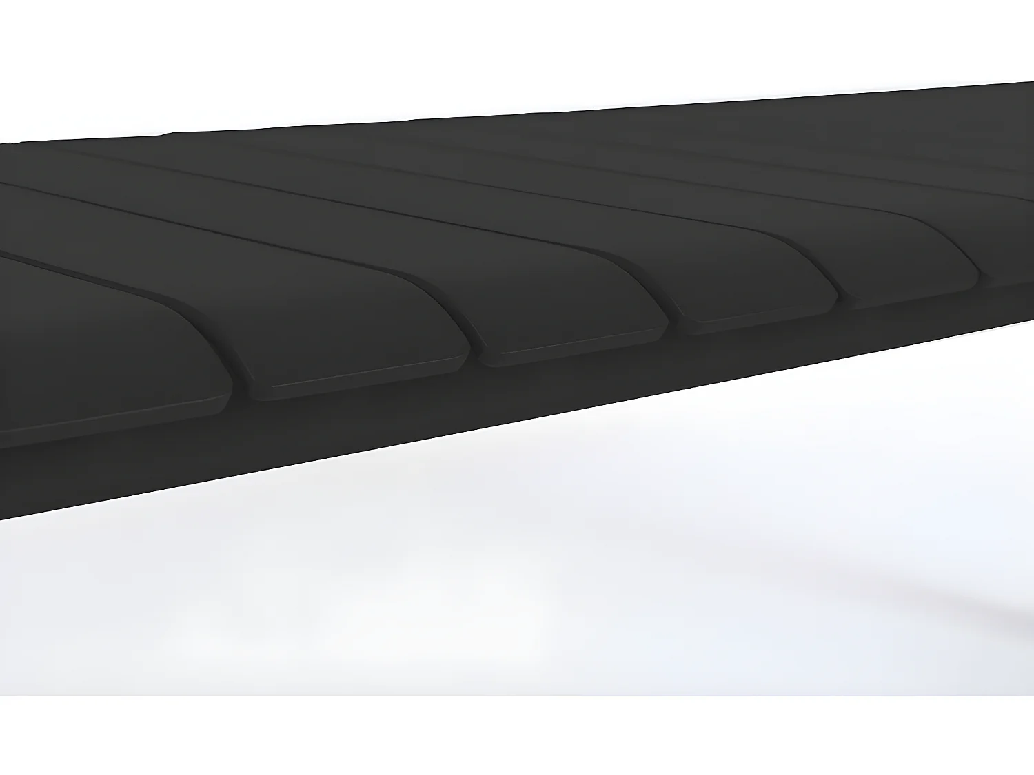 Vondel - Banc de jardin en métal 175x45cm - Noir