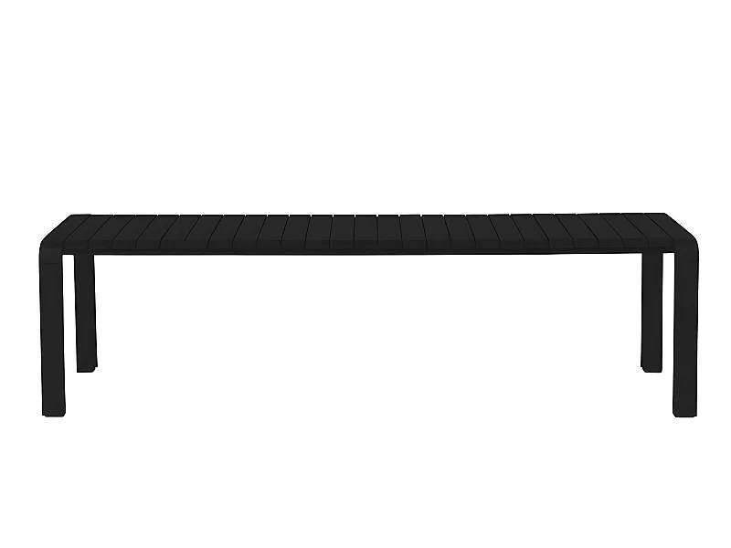 Vondel - Banc de jardin en métal 175x45cm - Noir