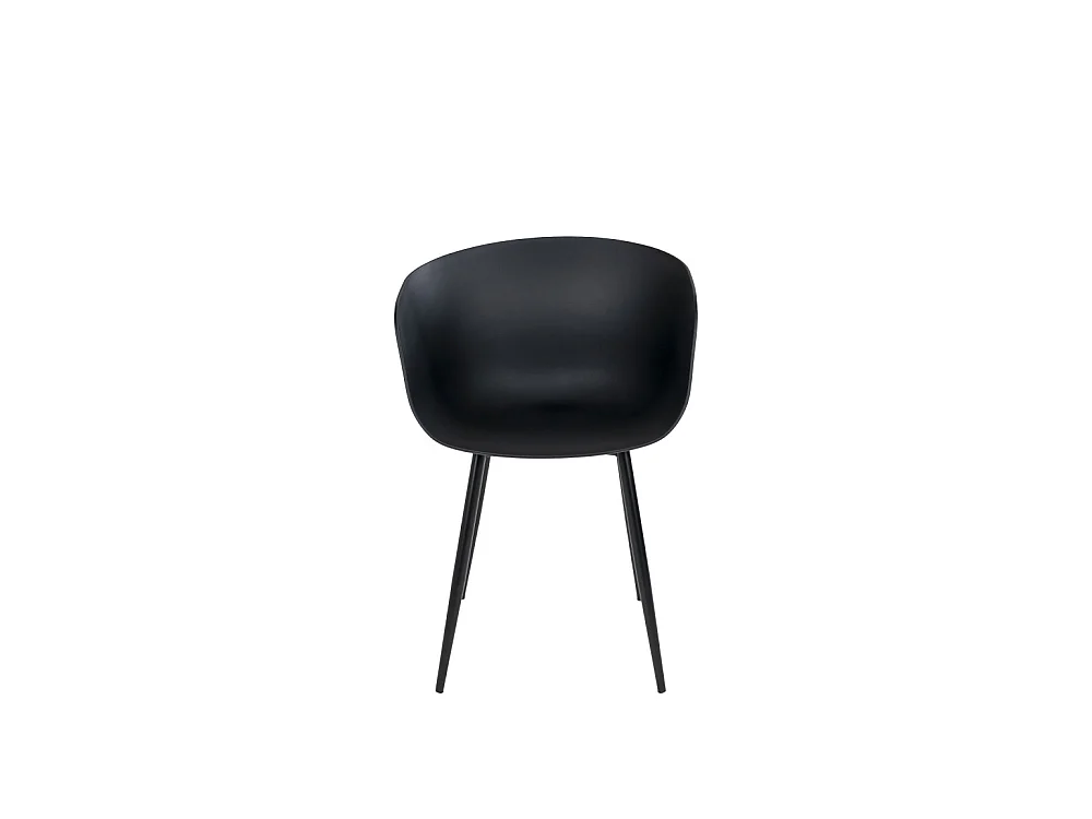 Roda  - Lot de 2 chaises indoor/outdoor en plastique - Noir