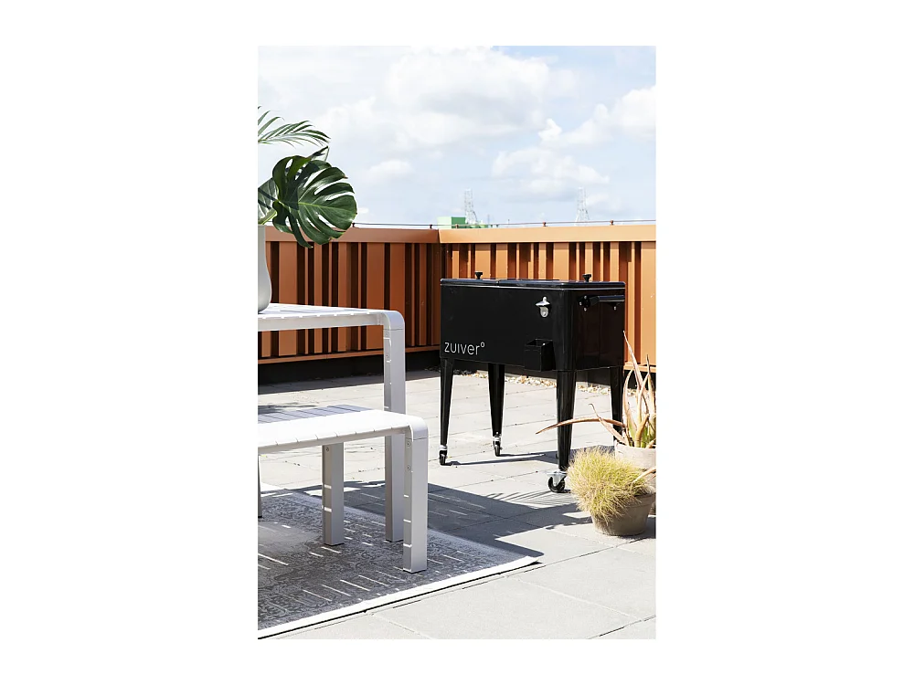 Vondel - Banc de jardin en métal 175x45cm - Beige