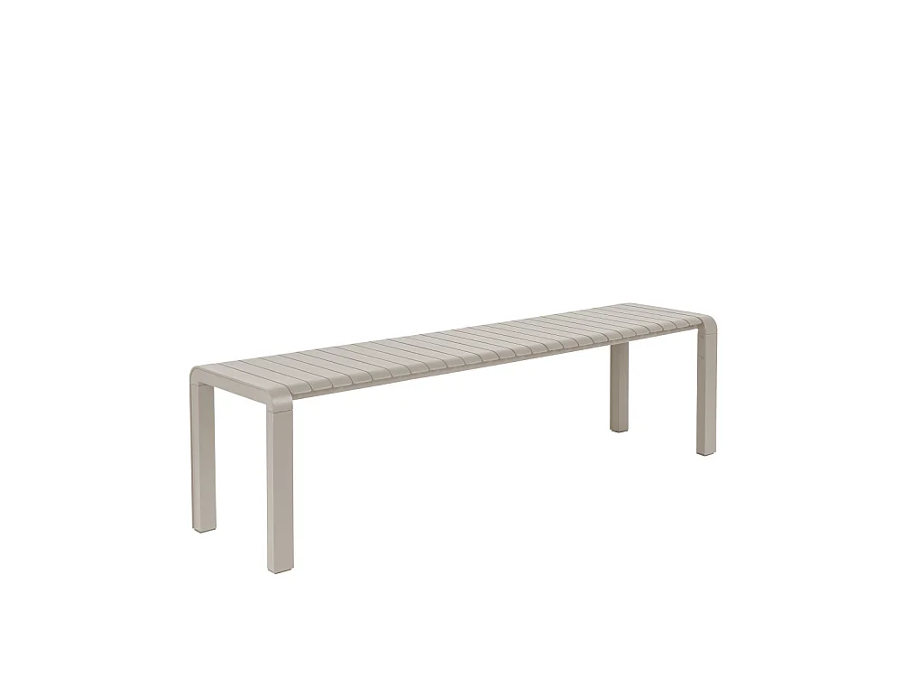 Vondel - Banc de jardin en métal 175x45cm - Beige
