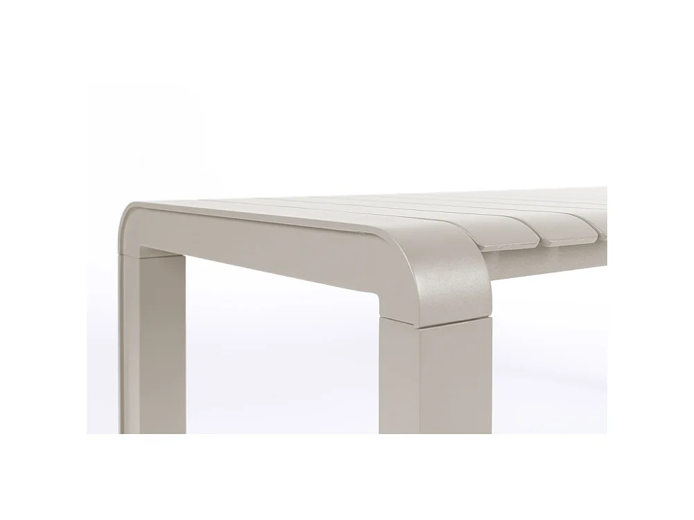 Vondel - Banc de jardin en métal 175x45cm - Beige
