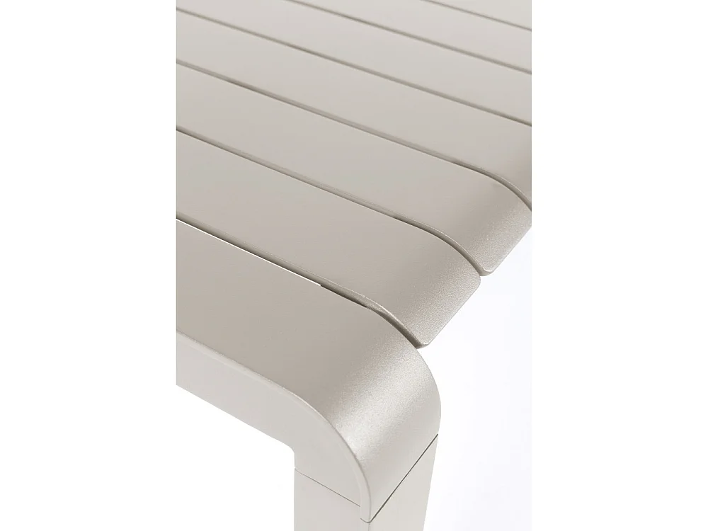 Vondel - Banc de jardin en métal 175x45cm - Beige