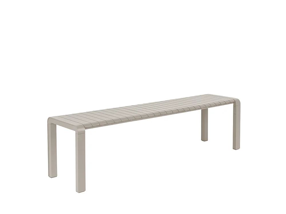 Vondel - Banc de jardin en métal 175x45cm - Beige