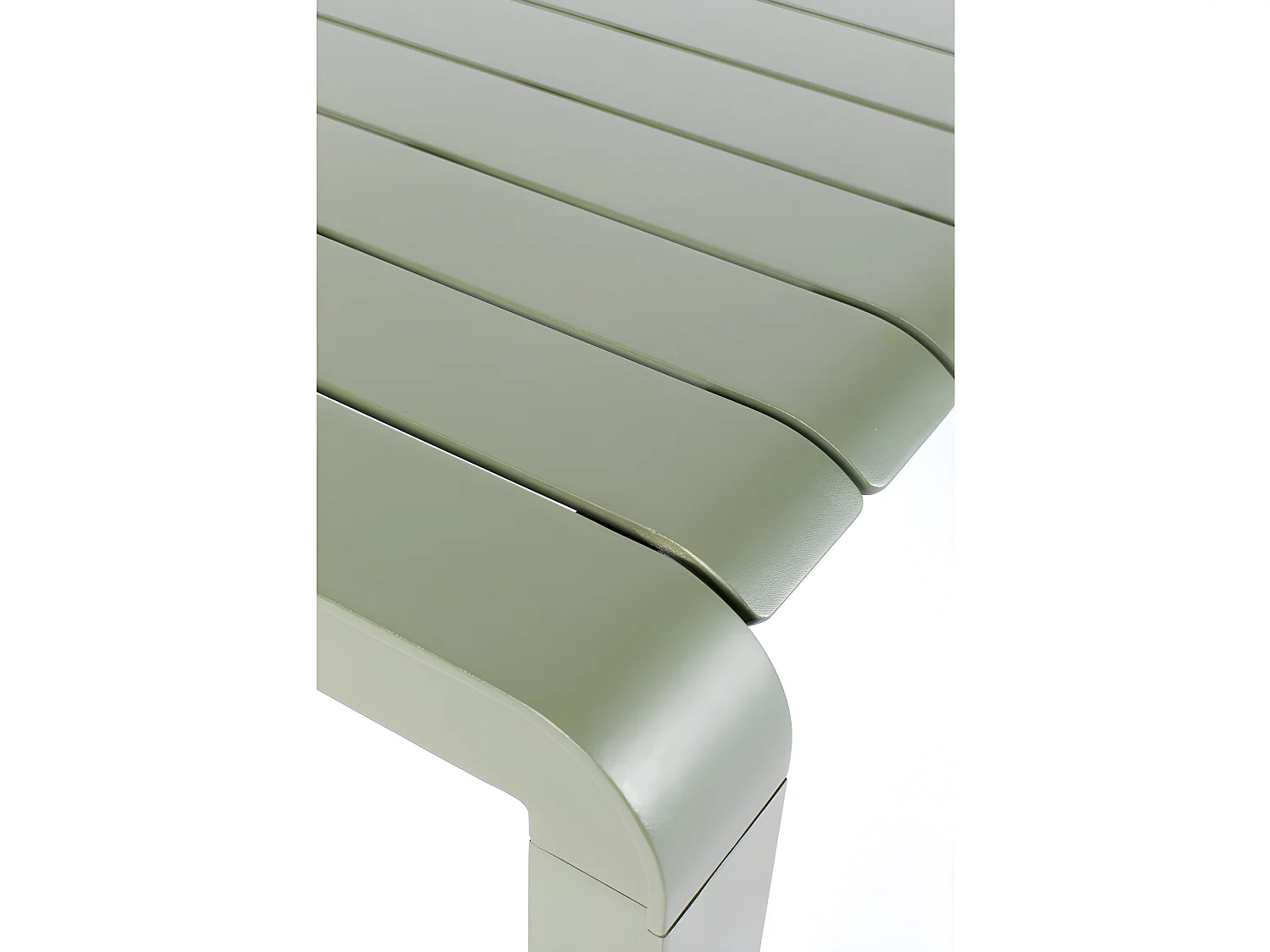 Vondel - Banc de jardin en métal 175x45cm - Vert de gris