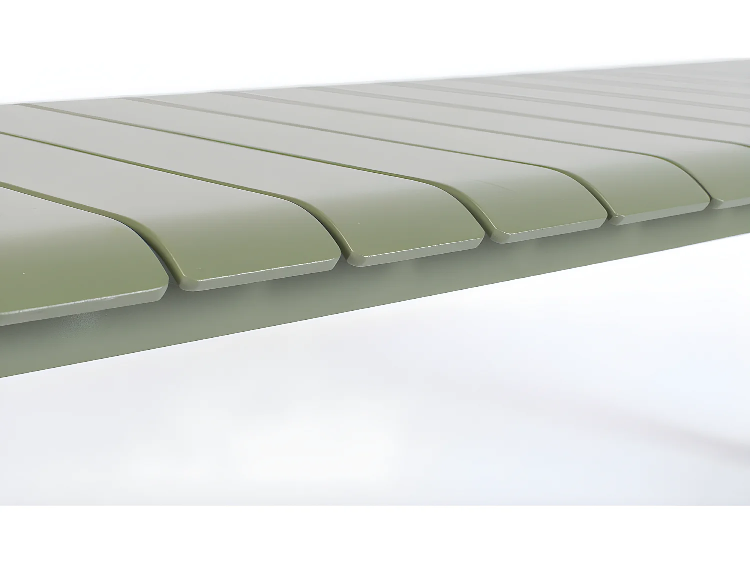 Vondel - Banc de jardin en métal 175x45cm - Vert de gris