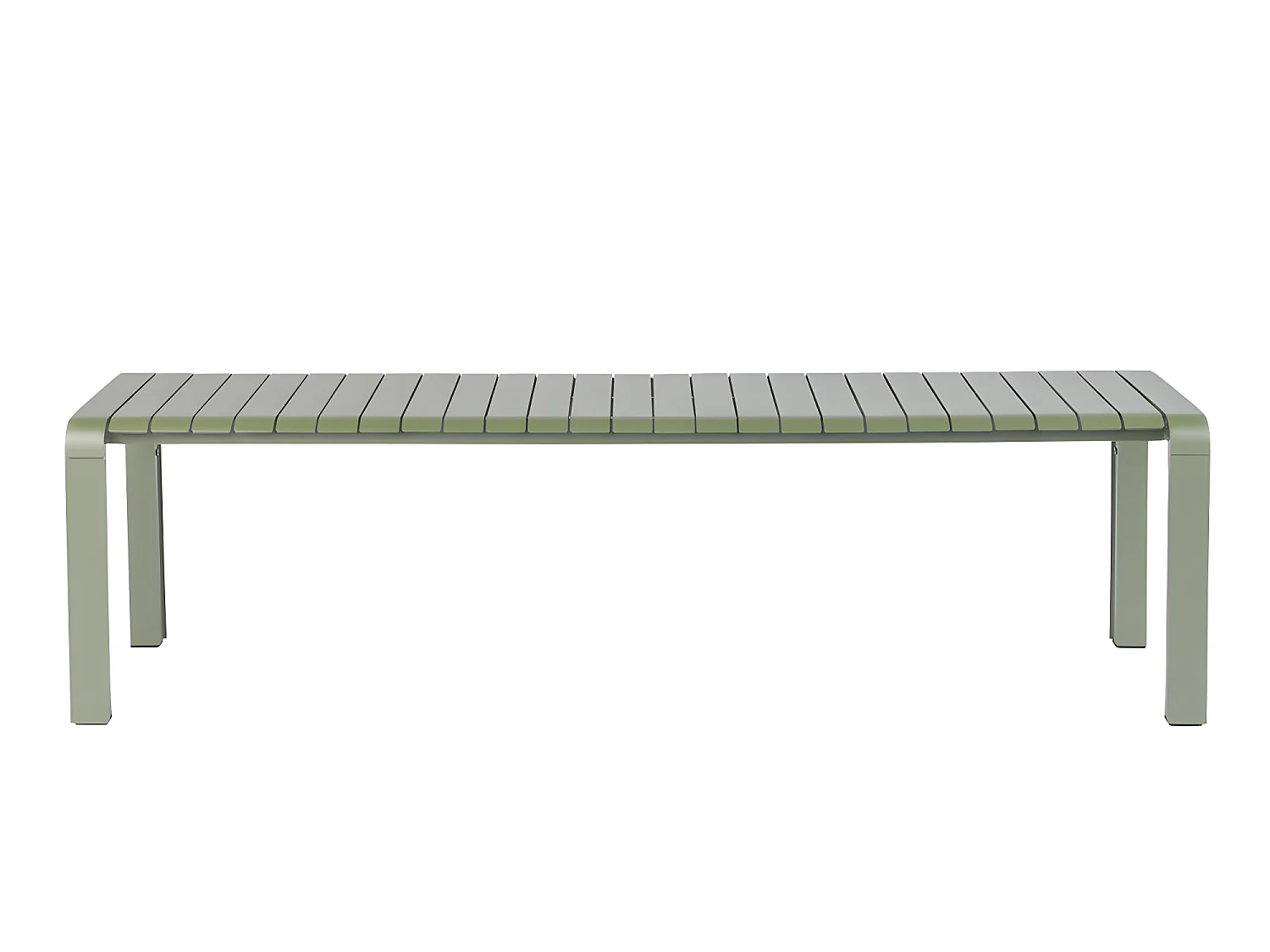 Vondel - Banc de jardin en métal 175x45cm - Vert de gris
