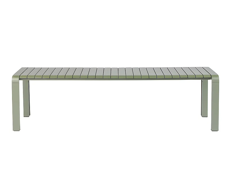 Vondel - Banc de jardin en métal 175x45cm - Vert de gris
