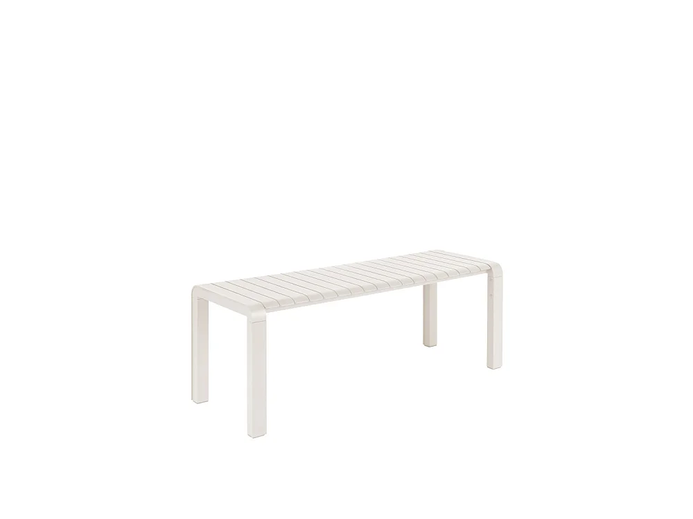 Vondel - Banc de jardin en métal 129,5x45cm - Beige