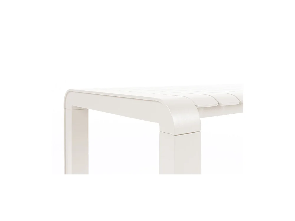 Vondel - Banc de jardin en métal 129,5x45cm - Beige