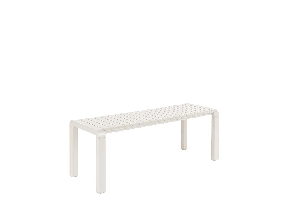 Vondel - Banc de jardin en métal 129,5x45cm - Beige
