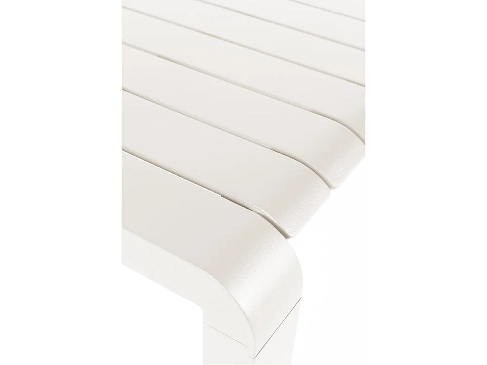 Vondel - Banc de jardin en métal 129,5x45cm - Beige