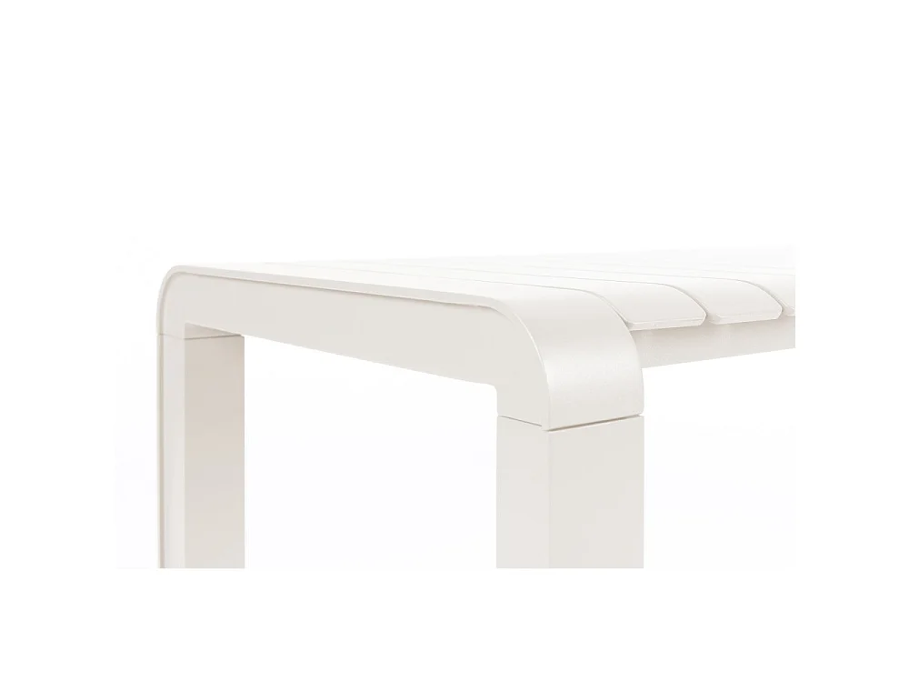 Vondel - Banc de jardin en métal 129,5x45cm - Beige