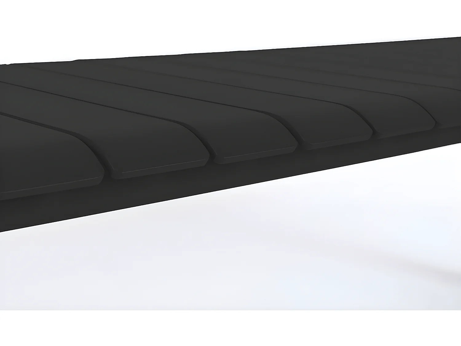 Vondel - Banc de jardin en métal 129,5x45cm - Noir