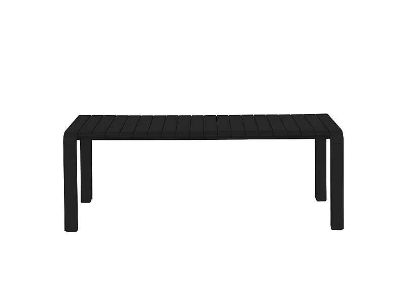 Vondel - Banc de jardin en métal 129,5x45cm - Noir