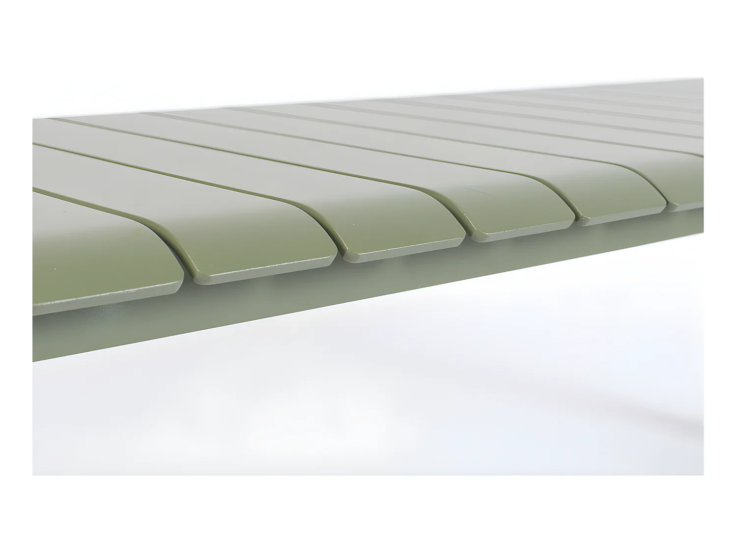 Vondel - Banc de jardin en métal 129,5x45cm - Vert de gris