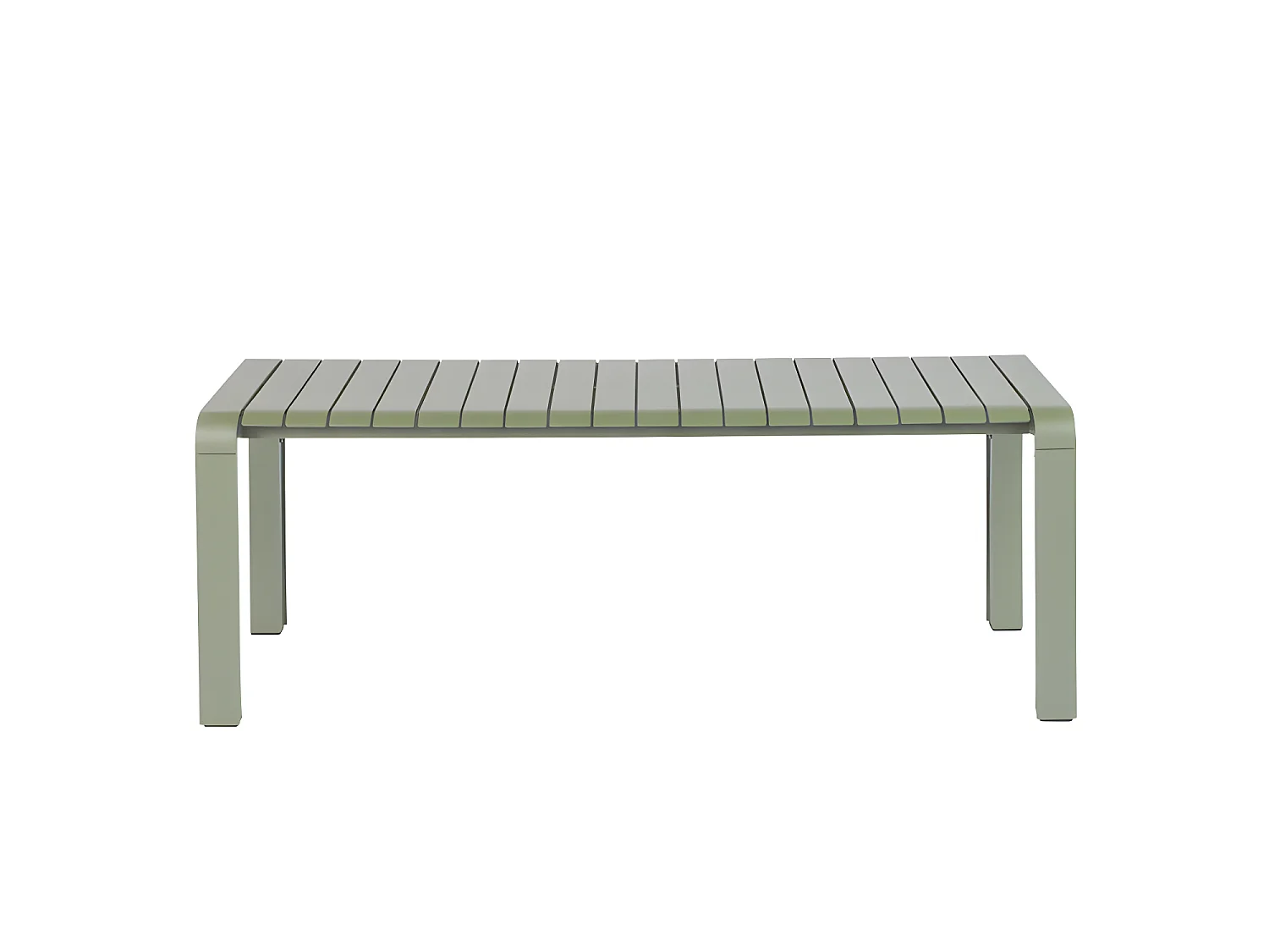 Vondel - Banc de jardin en métal 129,5x45cm - Vert de gris