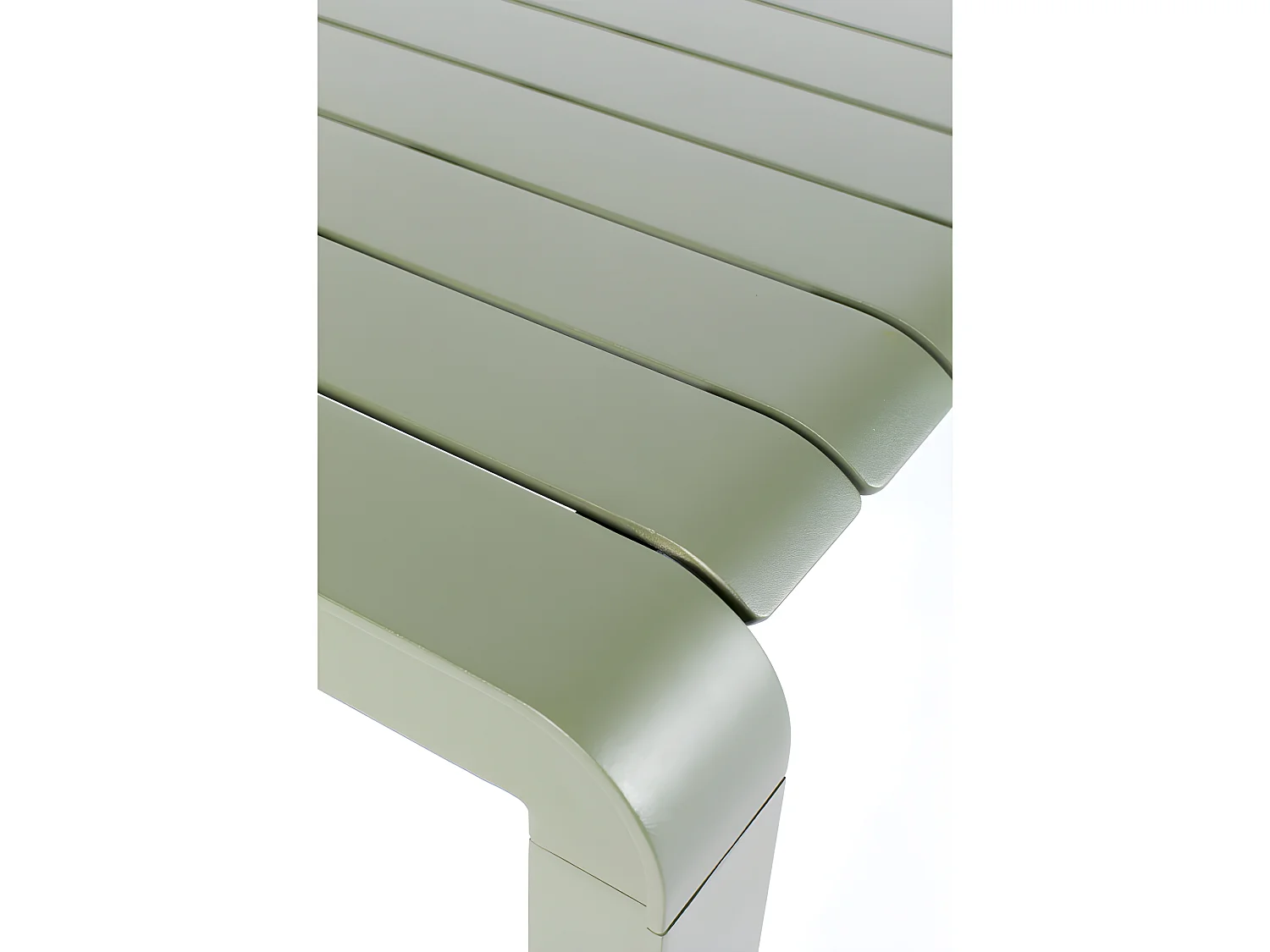 Vondel - Banc de jardin en métal 129,5x45cm - Vert de gris