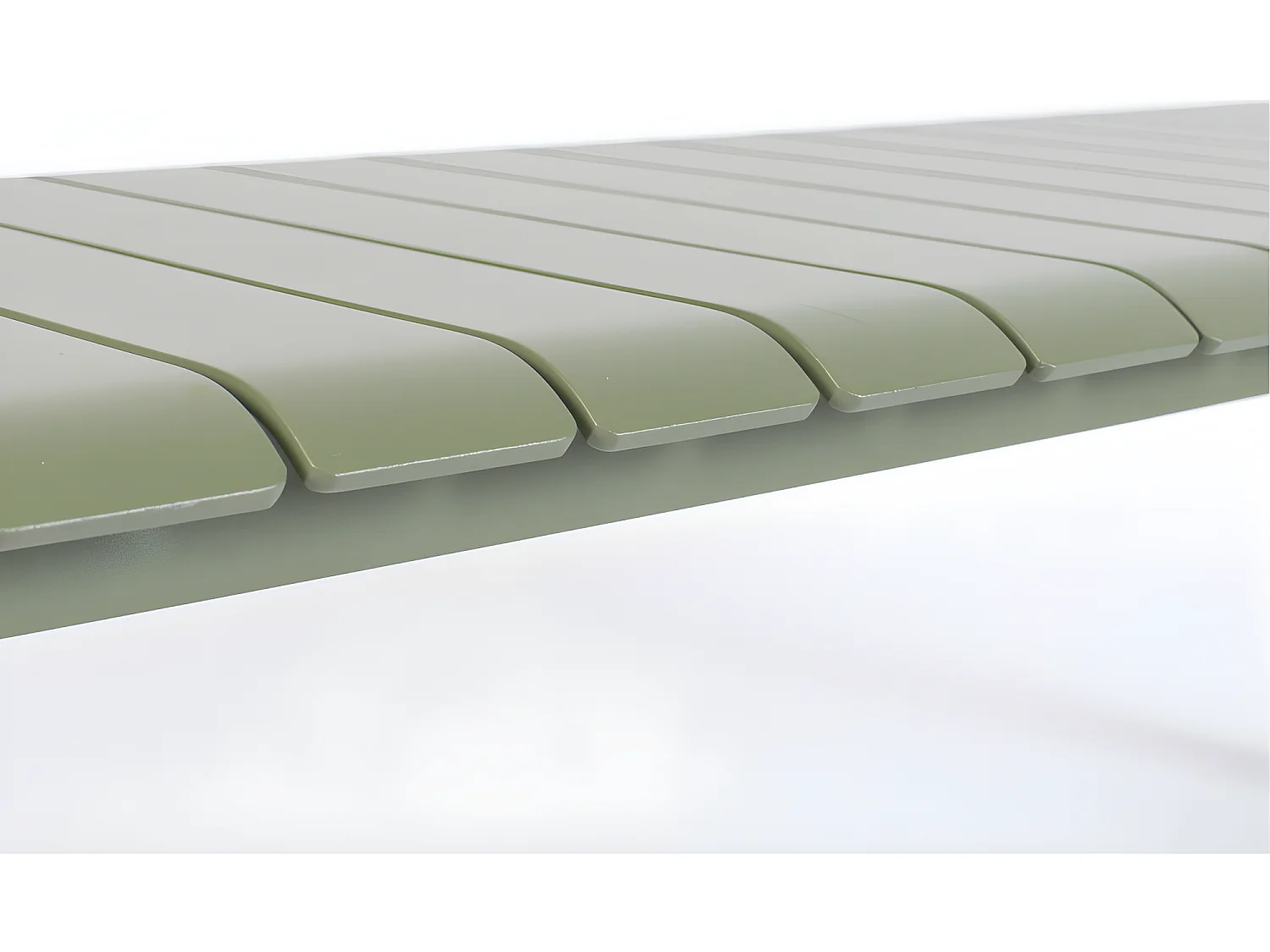 Vondel - Banc de jardin en métal 129,5x45cm - Vert de gris