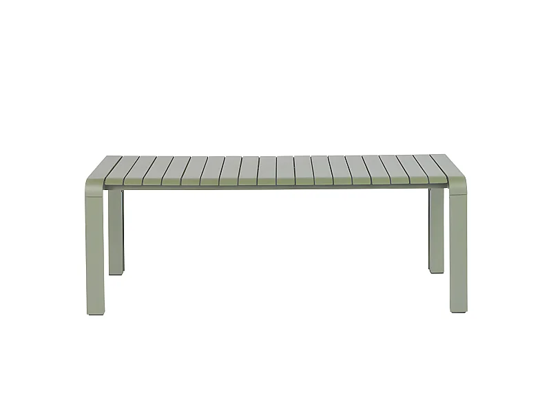 Vondel - Banc de jardin en métal 129,5x45cm - Vert de gris