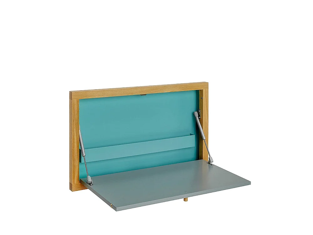 Brenta - Bureau mural contemporain - Turquoise